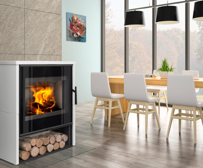 part of interior dining room 3d rendering